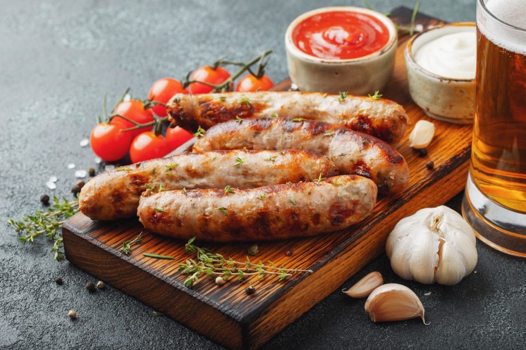Beer-Simmered Sausage