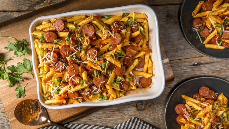 Cheesy Cajun Pasta Bake