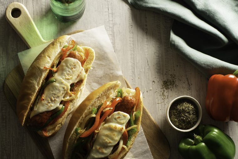 Philly Cheese Sausage Hoagies
