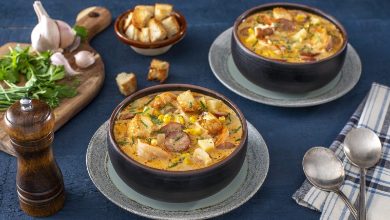 Shrimp Sausage Chowder