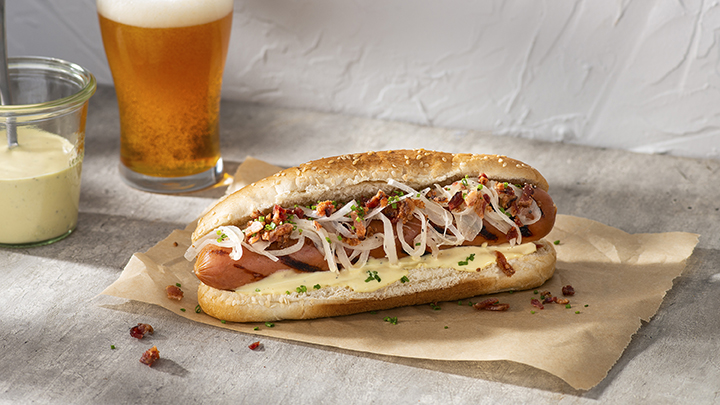 Sausage Hoagies with White BBQ Sauce