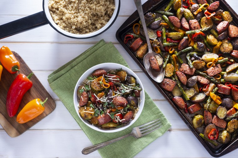 Roasted Sausage and Veggies